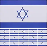 Tofficu 1roll Israel Flag Stickers Durable Adhesive Decals for Scrapbooking Water Bottles Laptops Journals Aesthetic Design for Creative Projects