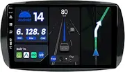 6G + 128G Octa Core Android 14 Car Radio for Mercedes-Benz Smart 453 Fortwo (2014-2020) CarPlay Android Car Reversing Camera & Mic 9 Inch 2 DIN DAB Steering Wheel Control Fast Boot 360-CAM