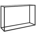 Console Table Transparent Tempered Glass Living Room Side Hall Table vidaXL
