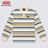 在飛比找momo購物網優惠-【VANS 官方旗艦】Outer 男女款藍黃色條紋長袖Pol