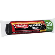 Multix Drawtight Roll 56L Garbage Bags 20 pack