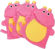 HONMEET Boys and Girls Bathing Fun Bath Gloves Sponge Brush and Scrubber Easy to Grip for Toddlers Random Style