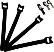 CrownCrust 100pcs Reusable Fastening Cable Ties Adjustable Strap Wire Management