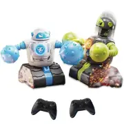Remote Control Fighting Robots Set of 2, RC Ejecting Battle Robot with Adjust...