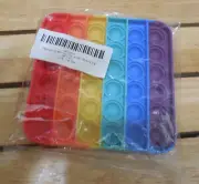 Tech Zebra Multicolor Square Push Pop Bubble Sensory Toy