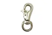 Bull Snap Clip With Hook Easy Open Steel Nickel Plated Horse Rope Lead Rugs