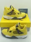 Air Jordan 4 Lightning Size 7Y Women 8.5 408452-700 NEW WITH BOX