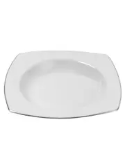 10 Strawberry Street Lotus Set of 6 9in Rimmed Soup Bowls