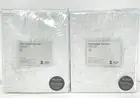 New~2 West Elm Belgian Flax Linen SHEER Curtains~Drapes~48x84~White
