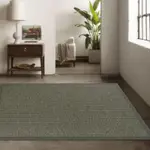 AMBIENCE 比利時HAMPTON 平織地毯 #90010灰綠 (133X195CM)