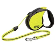 Flexi Standard 5m Cord Retractable Pet Dog Safety Lead Neon Medium