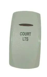 Carling Courtesy Light Single Red Lighted Rocker Switch Cover Gray VIDIB60B-0000