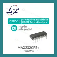 在飛比找蝦皮購物優惠-【堃喬】MAXIM MAX232CPE+ PDIP16 +5