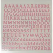 Creative Memories ABC/123 Sticker Sheet-Classy, Sassy & Bold-New PINK