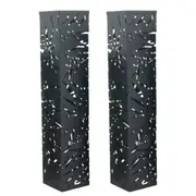 Sekit Black Jungle Steel Solar Towers 2 Pack Large Black