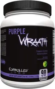Purple Wraath by , BCAA and EAA Amino Acid Supplement, 45 or 90 Servings with En