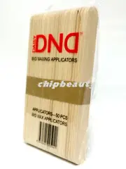 50 Pcs DND Big Wax Applicators for Waxing Hair Removal Wood Sticks 6" x 3/4"