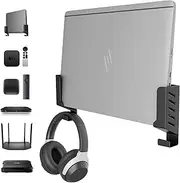 Universal Wall Mount for Laptops/Routers/TV Boxes/Network Switches/Modems - Compatible with MacBook/Notebook/ASUS/Lenovo/HP/Dell - Wall Shelf for Device Thickness < 4 cm