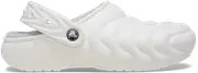 Crocs Classic Lined Overpuff Clog; White, W8/M6