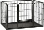 Puppy Playpen Steel 91.5x59x61cm,Dog Kennels & Runs 11.22KG-170575