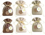 LIFKOME 6 Pcs Empty Sachet Bags Drawstring Fragrance Sachet Bag for Wardrobe Car Home