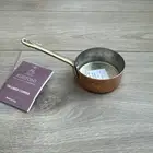 Ruffoni Mini Copper Sauce Pan Hammered Bottom 2.75” Diameter Brass Handle NEW
