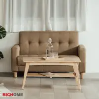 在飛比找momo購物網優惠-【RICHOME】妮可舒適厚座墊雙人沙發(2色)