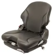 Grammer MSG75 Black Vinyl Air Seat - Fits Scag ZTR Zero Turn Mowers Turf Tiger