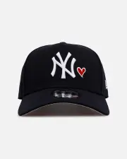 [New Era] New Era New York Yankees 'Team Color Hearts' 9forty A-frame Snapback Navy - Size ONE ONE Navy