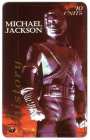 10u Michael Jackson 'History' & 'King of Pop' (Set of 2 Cards) Phone Card