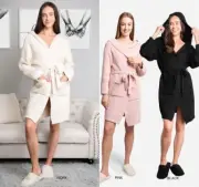 ComfyLuxe Solid Color Hooded Robe