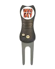 Cincinnati Football Who Dey Golf Ball Marker +Switchblade Divot Tool