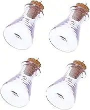 ULTECHNOVO Mini Glass Bottles with Cork Stoppers DIY Wishing Bottles for Storage Crafting Decoration for Essential Oils Perfumes and Unique