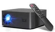 HT600 Projector 550 ANSI 1080P System HDR10 Dual Dual WiFi 5G 2.4G BT5.2 Auto Focus Home Cinema(Android System Black,US Plug)