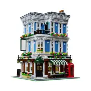 C4306 Modular Building London Style Street Corner Pub 3409 Pieces for Christmas
