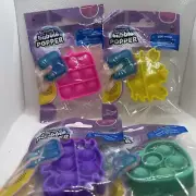 4 Mini Bubble Popper Sensory Fidget Stress Relief Toy, New