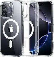 NIMASO for iPhone 16 Pro Max Case,Compatible with MagSafe,Shockproof Military-Grade Protection Cover, Slim Anti-Yellowing and Anti-Scratch Magnetic Phone Case for iPhone 16 Pro Max (6.9 inch), Clear