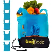 Sturdy Reusable Grocery Bags Foldable and Washable - Made From RipStop Nylon ...
