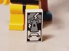 New LEGO Tarot Card The TOWER Printed Black White Weather Castle Fortune Teller