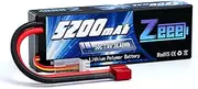 Zeee 2S Lipo Battery 7.4V 5200mAh 50C Hard case Battery with T Connector for RC Truck Truggy Heli Airplane Drone FPV Racing