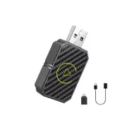 Plug & Play Low Latency Converts Wired， Mini Wireless CarPlay Adapter US