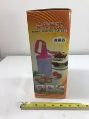 manual HAND HELD EGG BEATER 10" Steel Mixer with plastic cup container