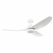 Eglo Torquay 56" DC ABS 3 Blade Ceiling Fan with 20W LED Light & Remote-Matt White