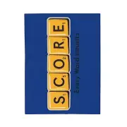 Score Every Word Counts Velveteen Plush Blanket, Game Night, Board Game