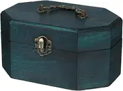 HEALEEP Versatile Wooden Storage Box Desk Wooden Storage Box for Office School Home
