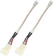 REDWOLF for Toyota Corolla,Highlander,4Runner Camry Car Front Door Pro Tweeter Audio Speaker Wiring Harness Adapter Connector 2PCS