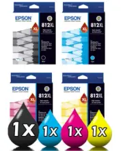 Epson 812XL C13T05E192-C13T05E492 High Yield