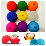 2.5" DIY Whiskey Ice Cube Silicon Ball Maker Mold Sphere Party Mould Brick Round