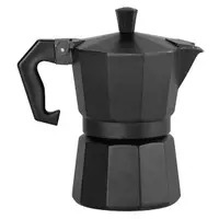 在飛比找momo購物網優惠-【EXCELSA】Chicco義式摩卡壺 黑3杯(濃縮咖啡 