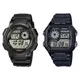 CASIO 卡西歐 男士電子數位手錶 AE-1000W-1A + AE-1200WH-1A 套裝